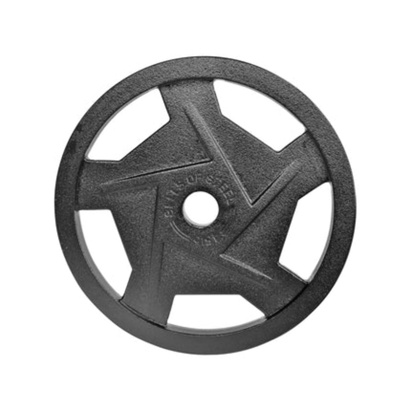 Bells of Steel – Black Mighty Grip Olympic Weight Plates – Sold in Pairs