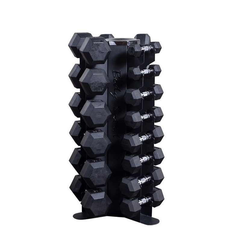Body-Solid GDR80 – 3 Sided Vertical Dumbbell Rack
